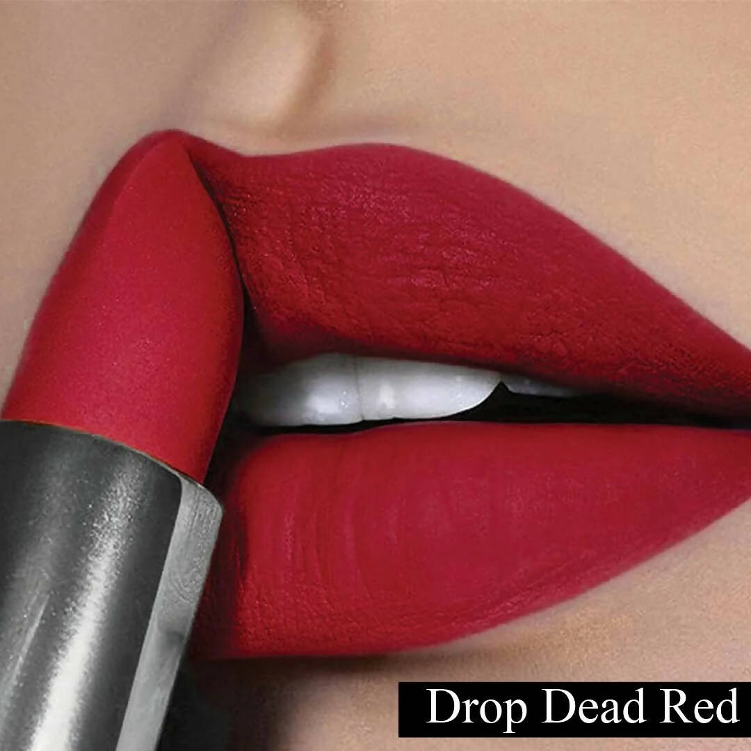 FLiCKA Wear Me Everywhere Creamy Matte Lipstick Drop Dead Red