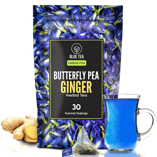 Blue Tea Butterfly Pea Ginger Herbal Tea Bags - buy in USA, Australia, Canada