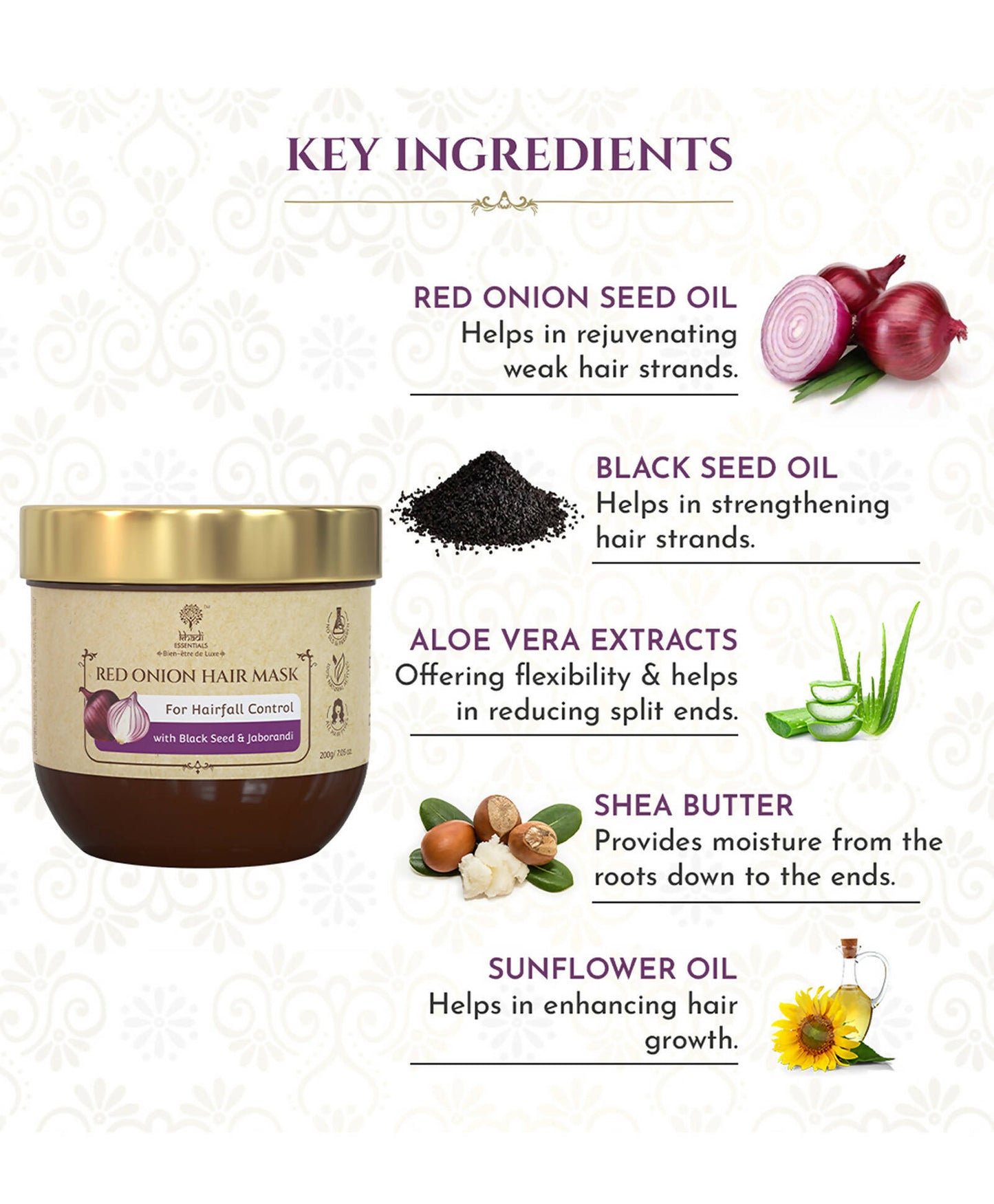 Khadi Essentials Onion Hair Mask