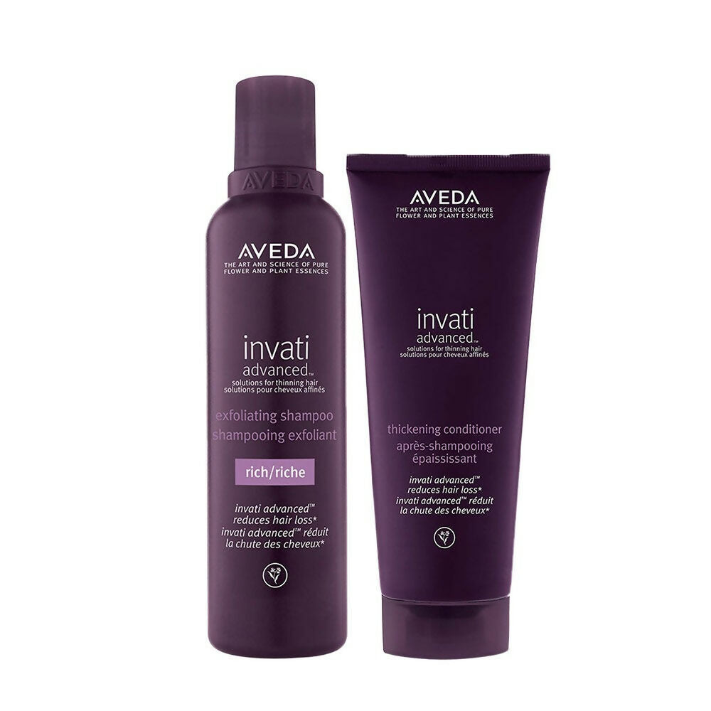 Aveda Invati Rich 2 Step Routine - Shampoo & Conditioner Combo