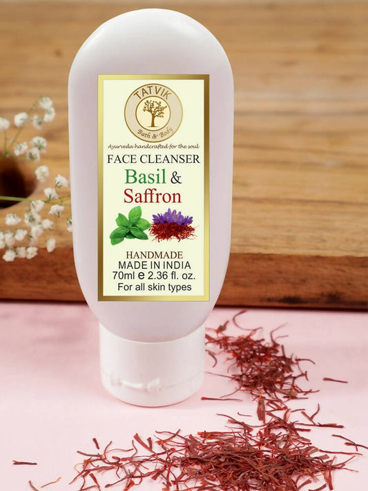 Tatvik Ayurveda Basil and Saffron Face Cleanser