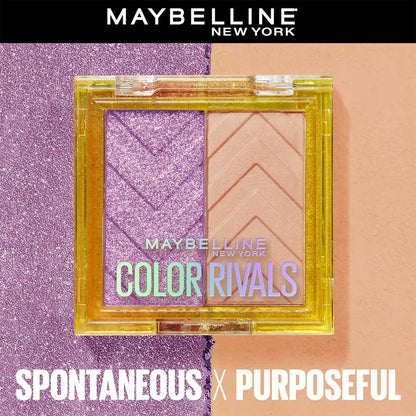 Maybelline New York Color Rivals Longwear Eyeshadow Duo - Spontenous X Purposeful