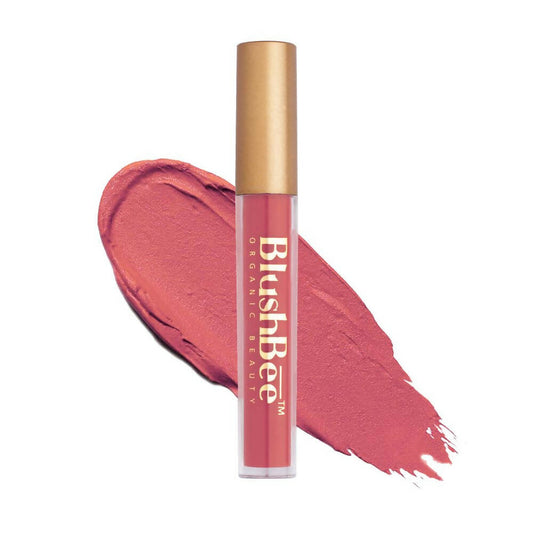 BlushBee Organic Beauty Lip Nourishing Liquid Lipstick - Dusty Pink - BUDNE
