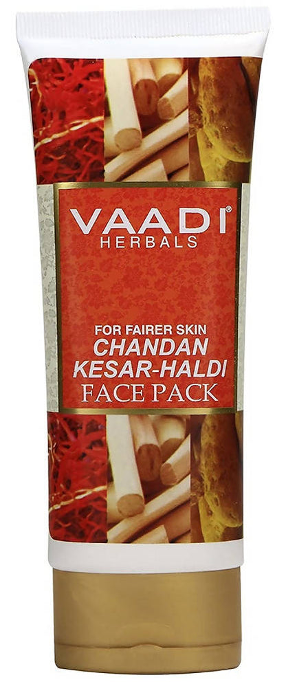 Vaadi Herbals Chandan Kesar Haldi Face Pack - BUDNE