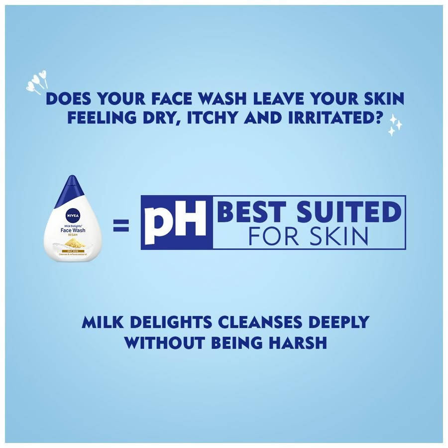 Nivea Milk Delights Face Wash - Besan (Gram Flour)