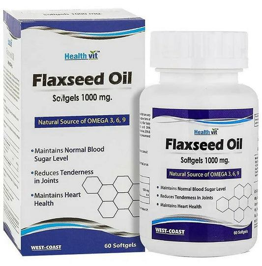 HealthVit Flaxseed Oil Softgel Capsules -  usa australia canada 