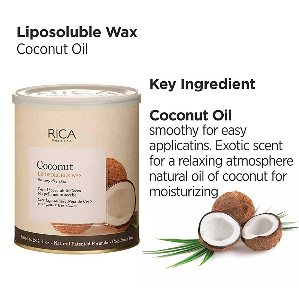 Rica Coconut Liposoluble Wax for Dry Skin