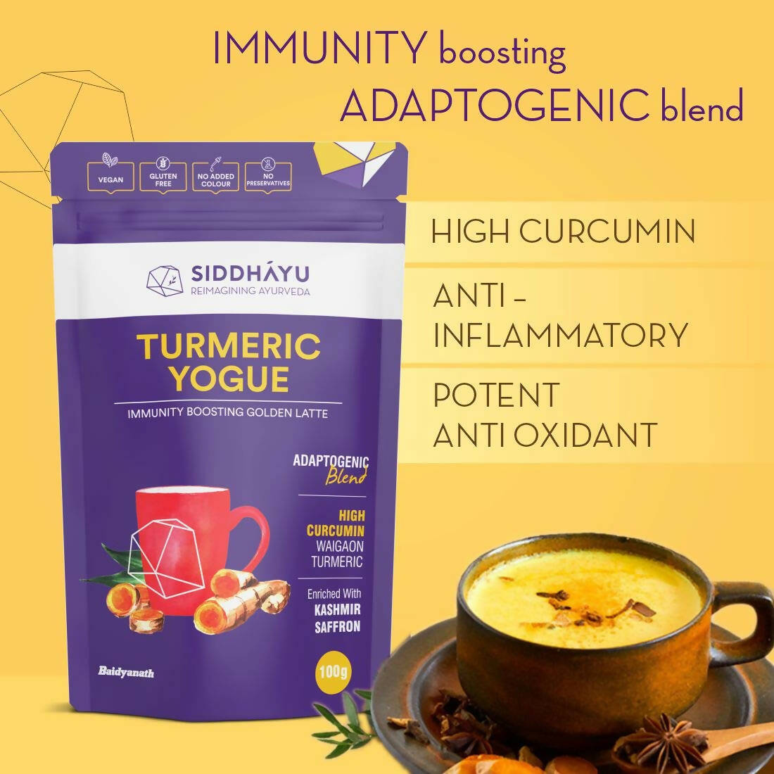 Siddhayu Ayurveda Turmeric Yogue Latte Mix
