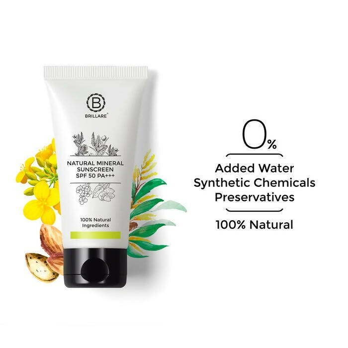 Brillare Natural Mineral Sunscreen Spf 50