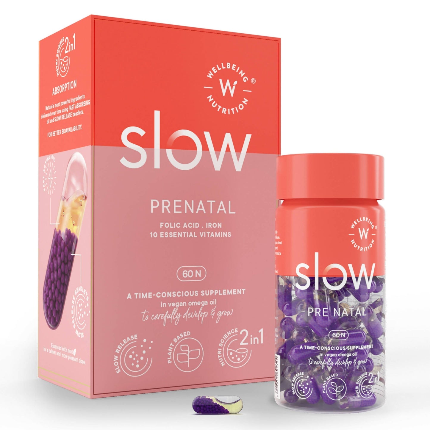 Wellbeing Nutrition Slow | Prenatal Capsules