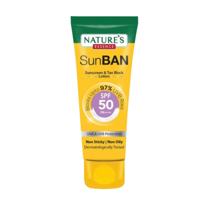 Nature's Essence Sunban Sunscreen & Tan Block Lotion SPF 50