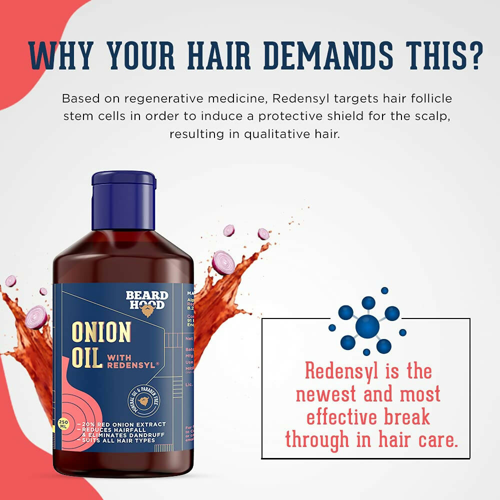 Beardhood Onion Hair Oil with Redensyl