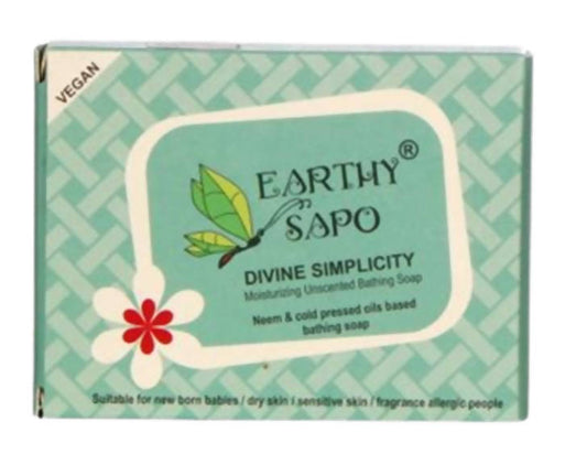 Earthy Sapo Divine Simplicity Moisturizing Unscented Bathing Soap - usa canada australia