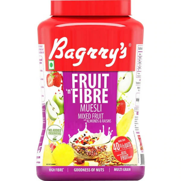 Bagrry's Fruit 'n Fibre Muesli with Mixed Fruit - BUDNE