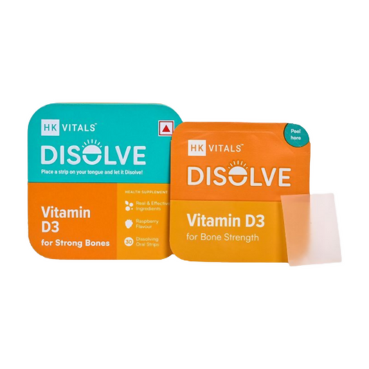 HK Vitals Disolve Vitamin D3 Strips - Raspberry Flavour - usa canada australia