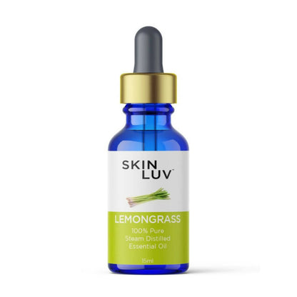 SkinLuv Lemongrass Pure & Organic Steam Distilled Essential Oil - BUDNE