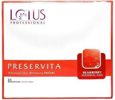 Lotus Professional Preservita Advanced Skin Whitening Facial Kit - Bearberry Marmalade - BUDNEN