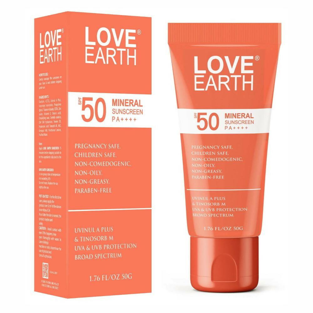 Love Earth Mineral Sunscreen White