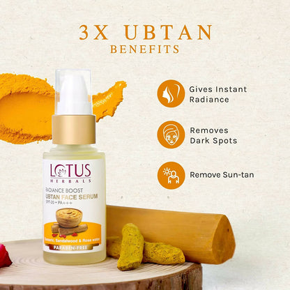 Lotus Herbals Radiance Boost Ubtan Face Serum