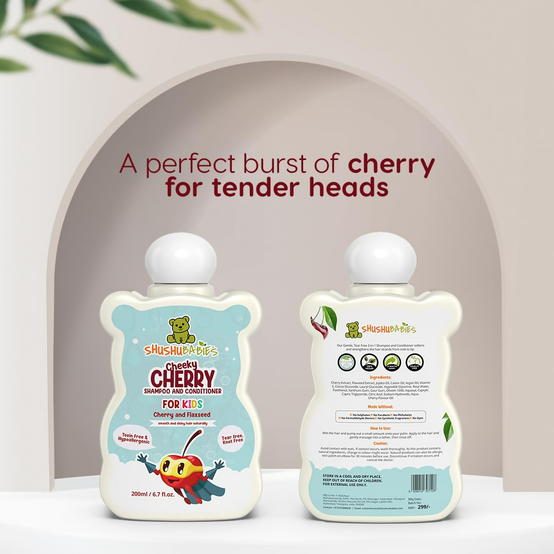 ShuShu Babies Cheeky Cherry Shampoo & Conditioner (under 4-12 Years)