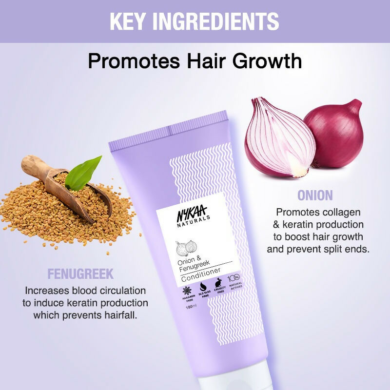 Nykaa Naturals Anti-Hair Fall -Free Conditioner With Onion & Fenugreek