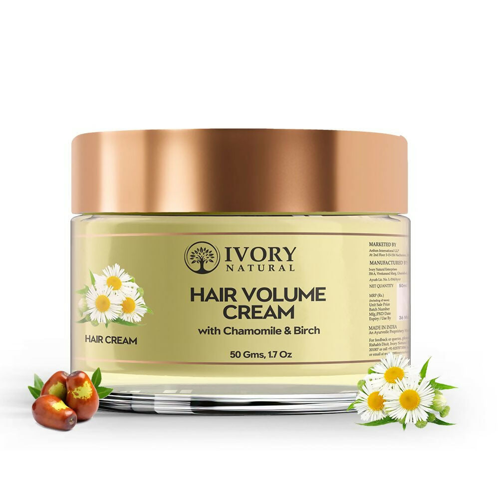 Ivory Natural Hair Volume Cream For Thicker, Fuller Looking Hair