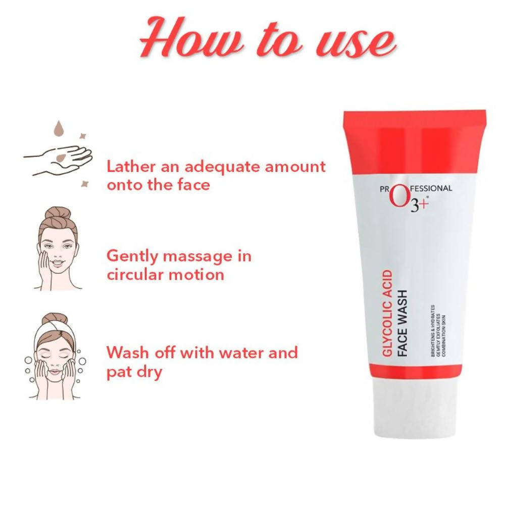 Professional O3+ Glycolic Acid Face Wash