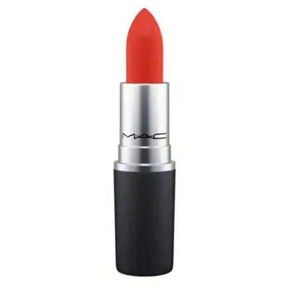 Mac Powder Kiss Lipstick - Style Shocked! Clean Red Orange