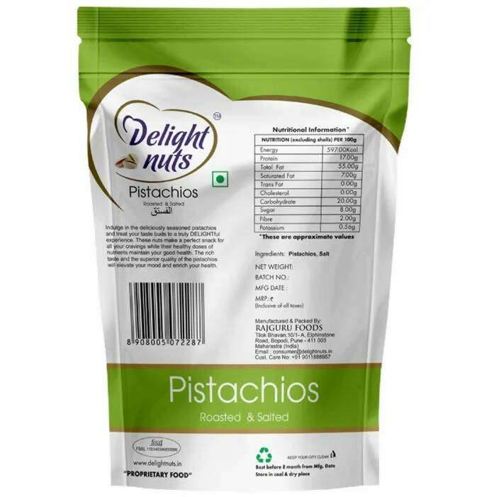Delight Nuts Pistachios Roasted & Salted