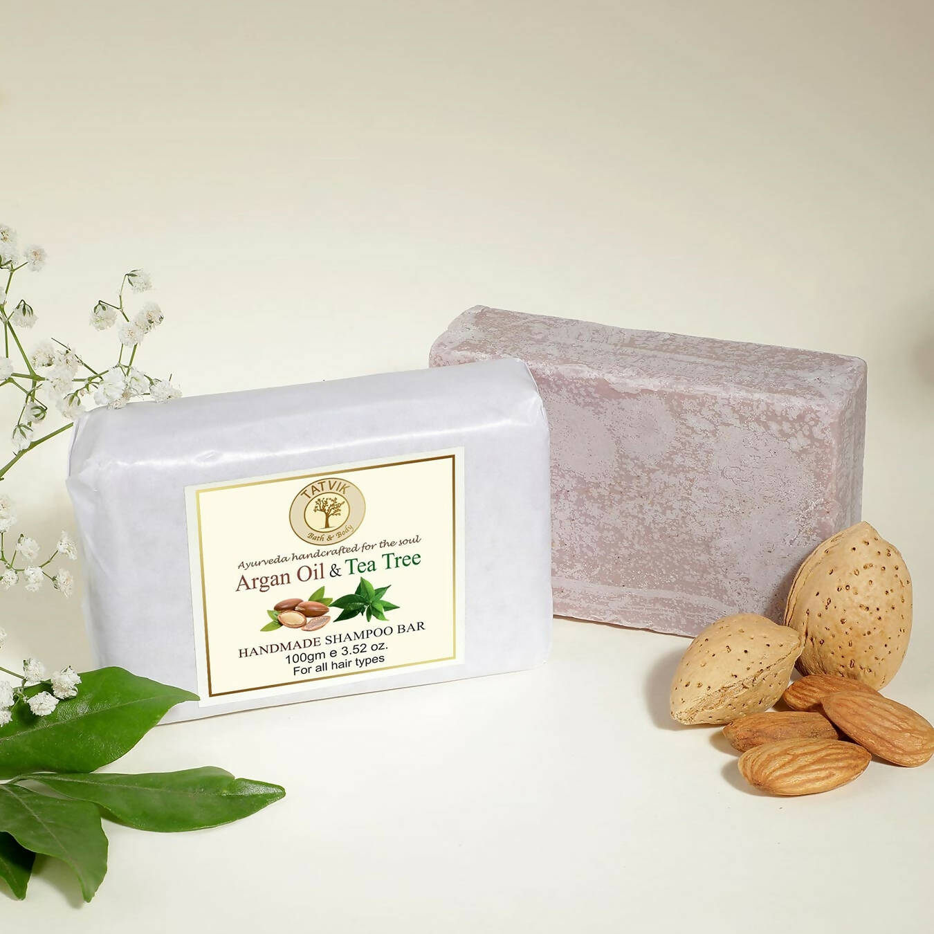 Tatvik Ayurveda Argan Oil & Tea Tree Shampoo Bar