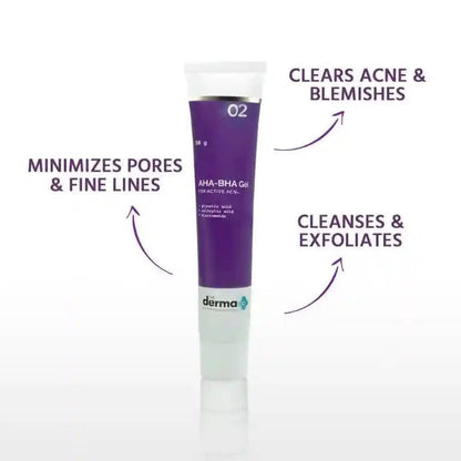 The Derma Co 5% AHA-BHA Gel for Active Acne