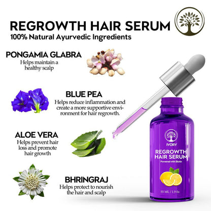 Ivory Natural Serum For Growth Of Hair For New Hair Roots & Encouraging Growth Of Hair