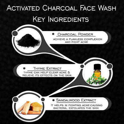 NutriGlow Activated Charcoal Face Wash