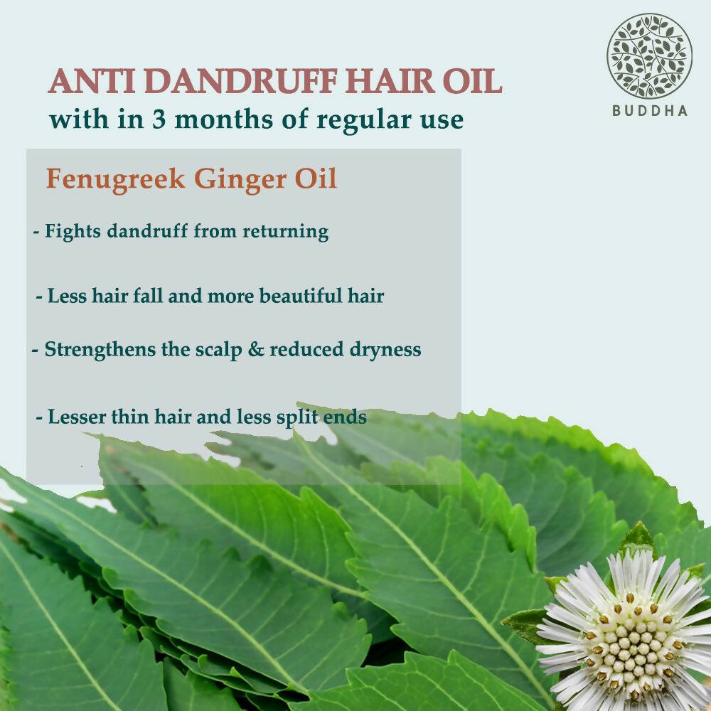 Buddha Natural Anti Dandruff Hair Oil Controls Dandruff And Revitalizes Hair