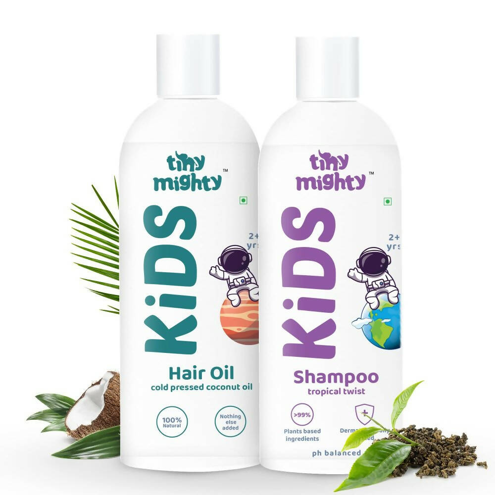 Tiny Mighty Kids Shampoo And Hair Oil Combo For Sensitive Skin -  USA, Australia, Canada 