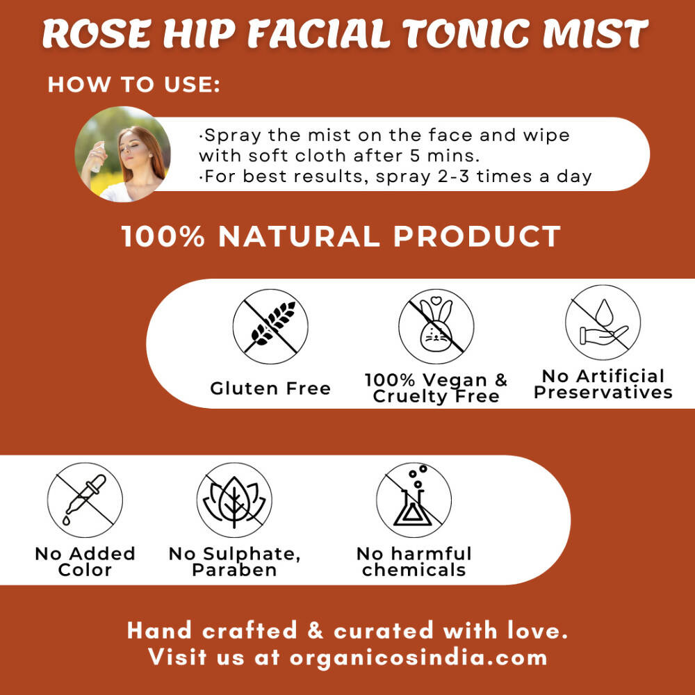 Organicos Rose Hip Facial Tonic Mist