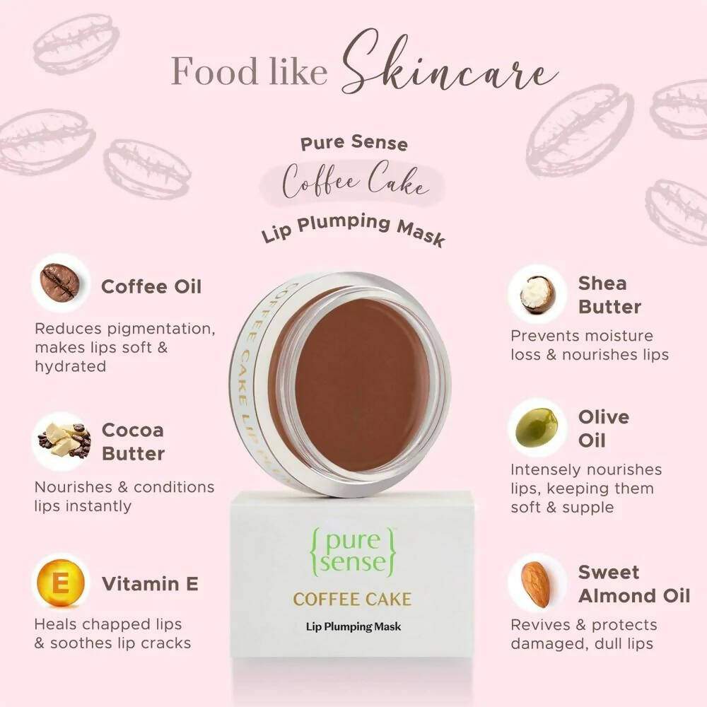 PureSense Coffee Cake Lip Plumping Mask