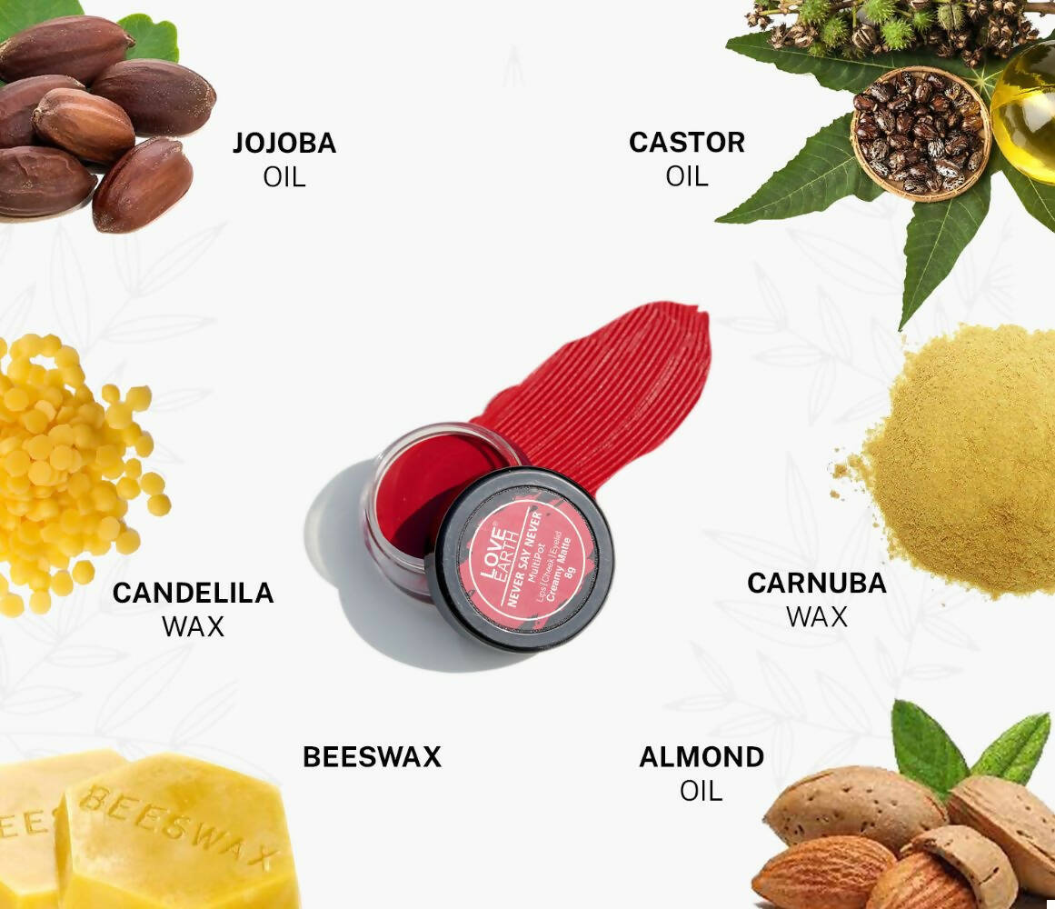 Love Earth Lip Tint & Cheek Tint Multipot - Never Say Never