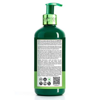 Wow Skin Science Green Tea & Tea Tree Anti-Dandruff Shampoo