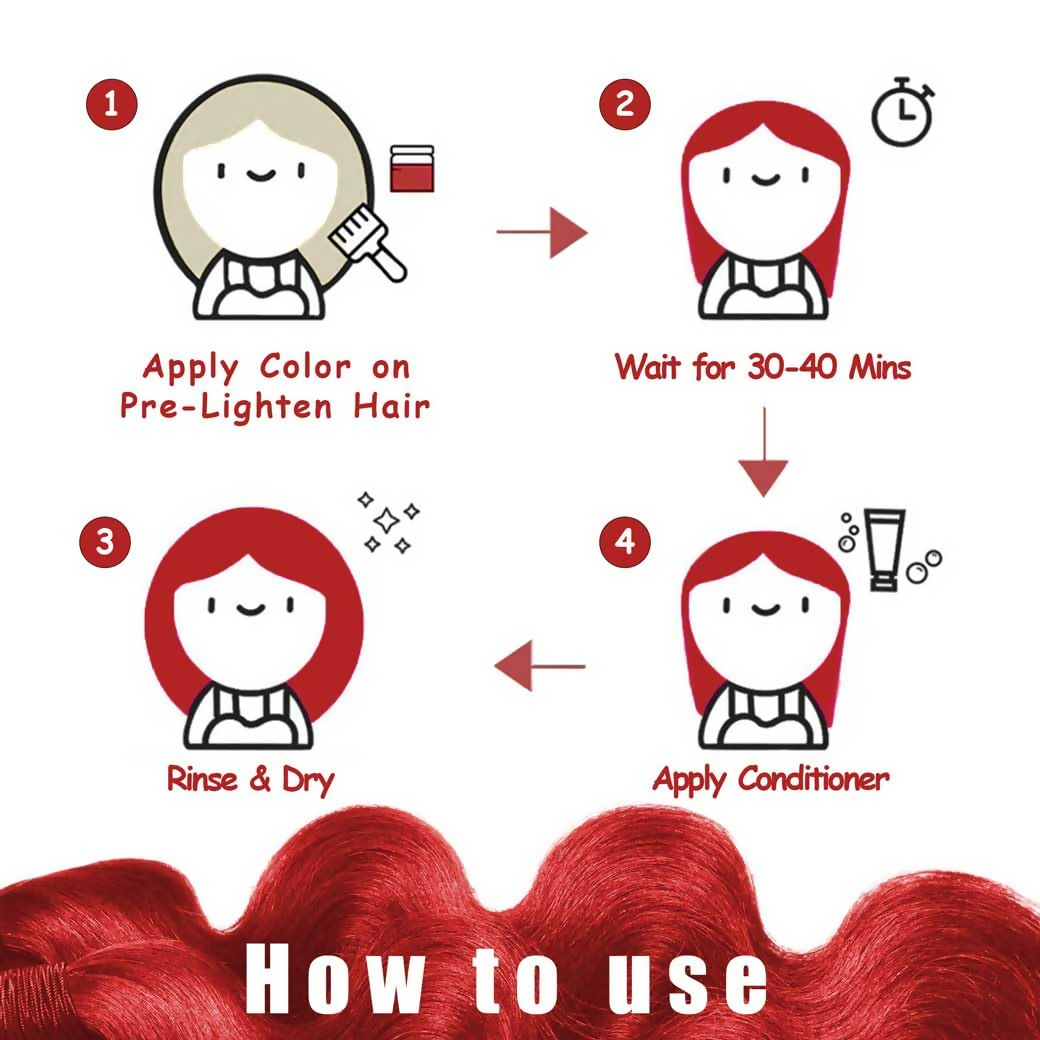 The Wellness Shop Red Semi Permanent Hair Color