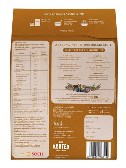 The Rooted Co Roasted Muesli Multi Millet