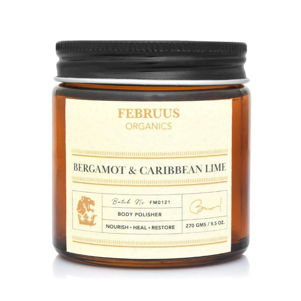 Februus Organics Bergamot & Caribbean Lime Body Polisher - usa canada australia