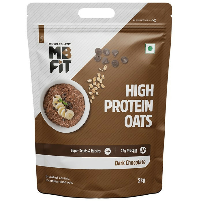 MuscleBlaze MB Fit 22g High Protein Oats - Dark Chocolate