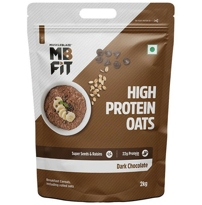 MuscleBlaze MB Fit 22g High Protein Oats - Dark Chocolate