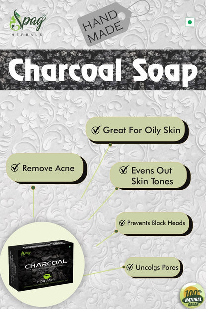 Spag Herbals Charcoal Handmade Soap For Men
