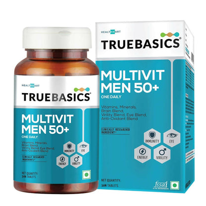 TrueBasics Multivit Men 50+ One Daily Tablets - BUDEN