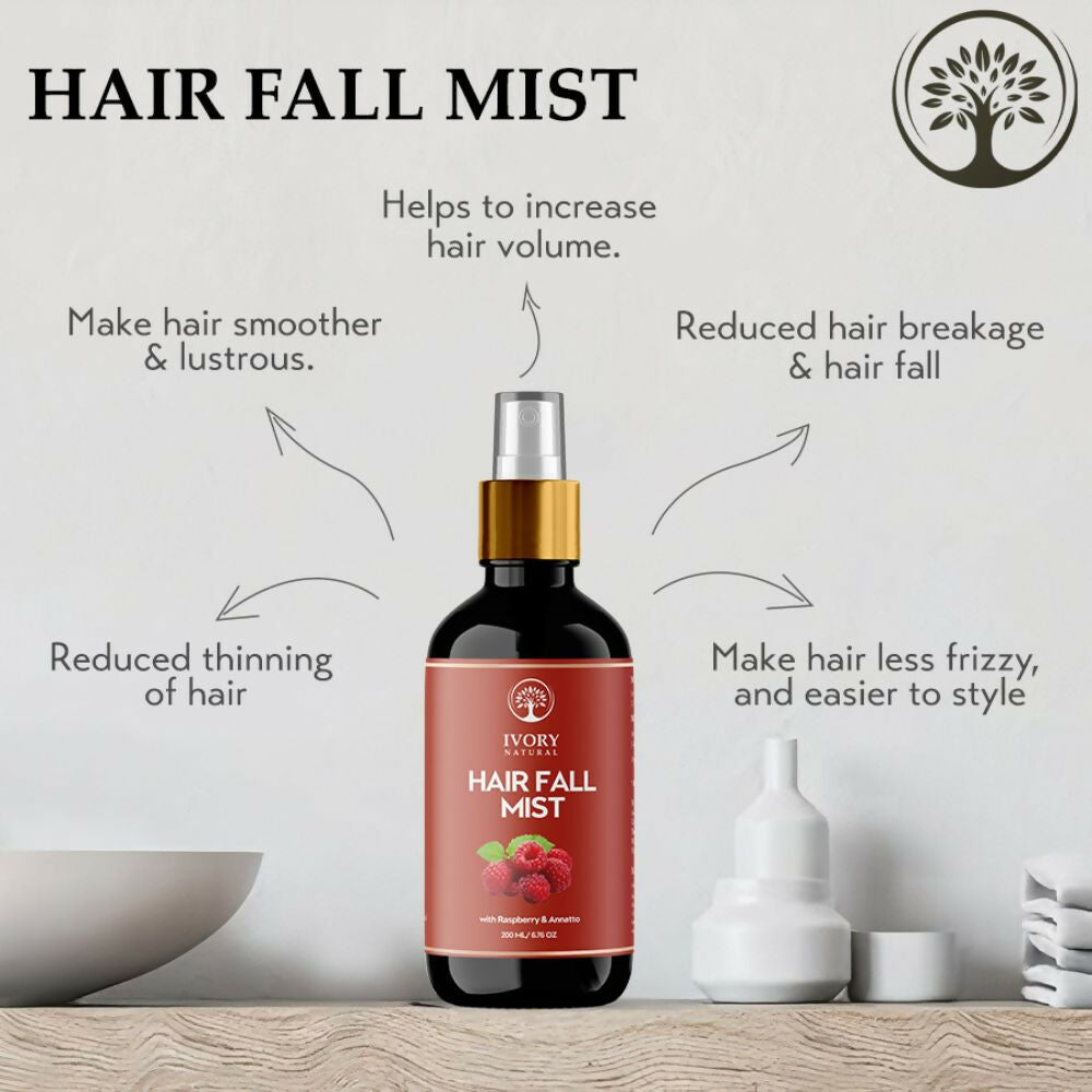 Ivory Natural Hair Fall Mist - Moisturize, And Rejuvenate For Thicker Hair For Both Men And Women