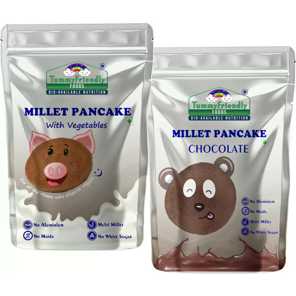 TummyFriendly Foods Millet Pancake Mix - Chocolate, Veggies -  USA, Australia, Canada 