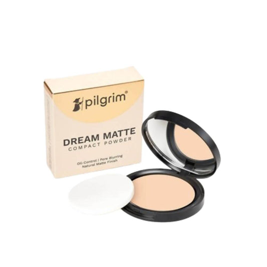 Pilgrim Dream Matte Compact Powder For Light Skin Tone - Pure Ivory - BUDNE