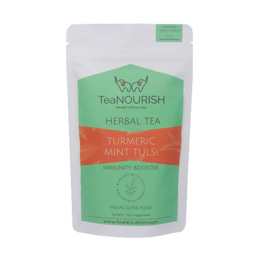 TeaNourish Turmeric Mint Tulsi Herbal Tea - BUDNE